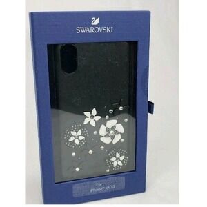 Swarovski Black Floral Crystal iPhone X XS Phone Case 5413899 Original Box